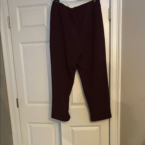 Elegant Burgundy Women's Pants - Picture 3 of 3